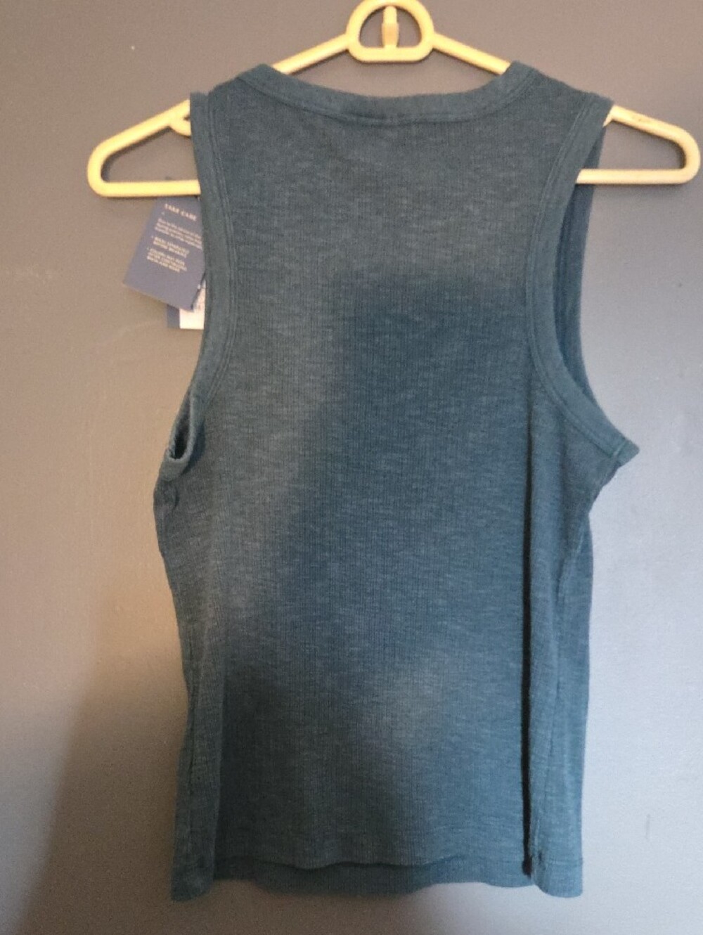 Universal Thread Dark Bluegreen Ribbed Button-Front Tank - Picture 3 of 4